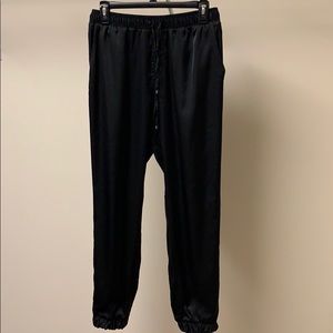 Silky Black Sweatpants